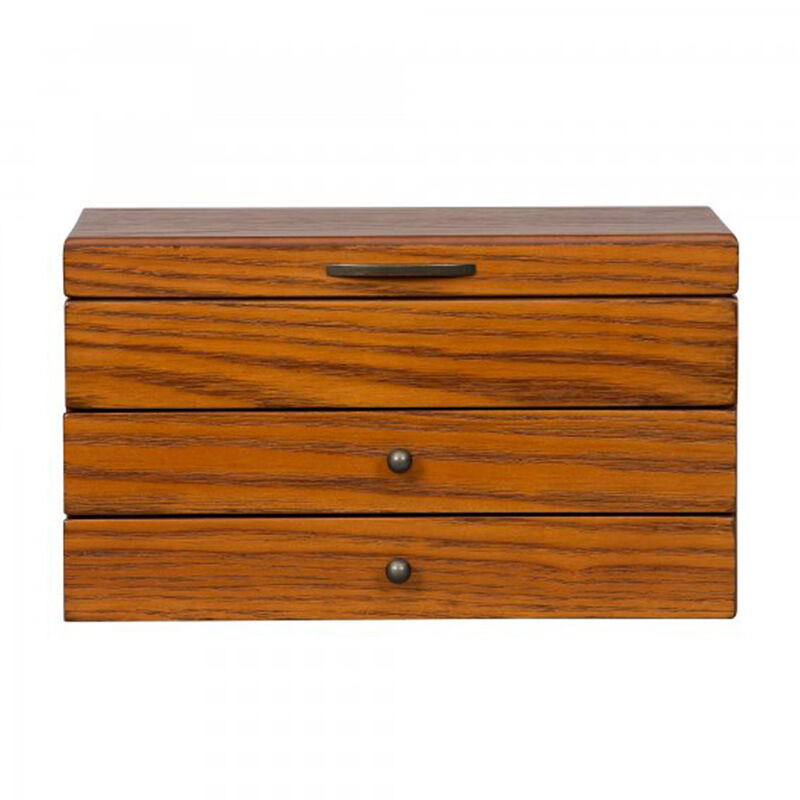 Mele & Co. "Selma" Walnut-Finish Wooden Jewelry Box image number 1