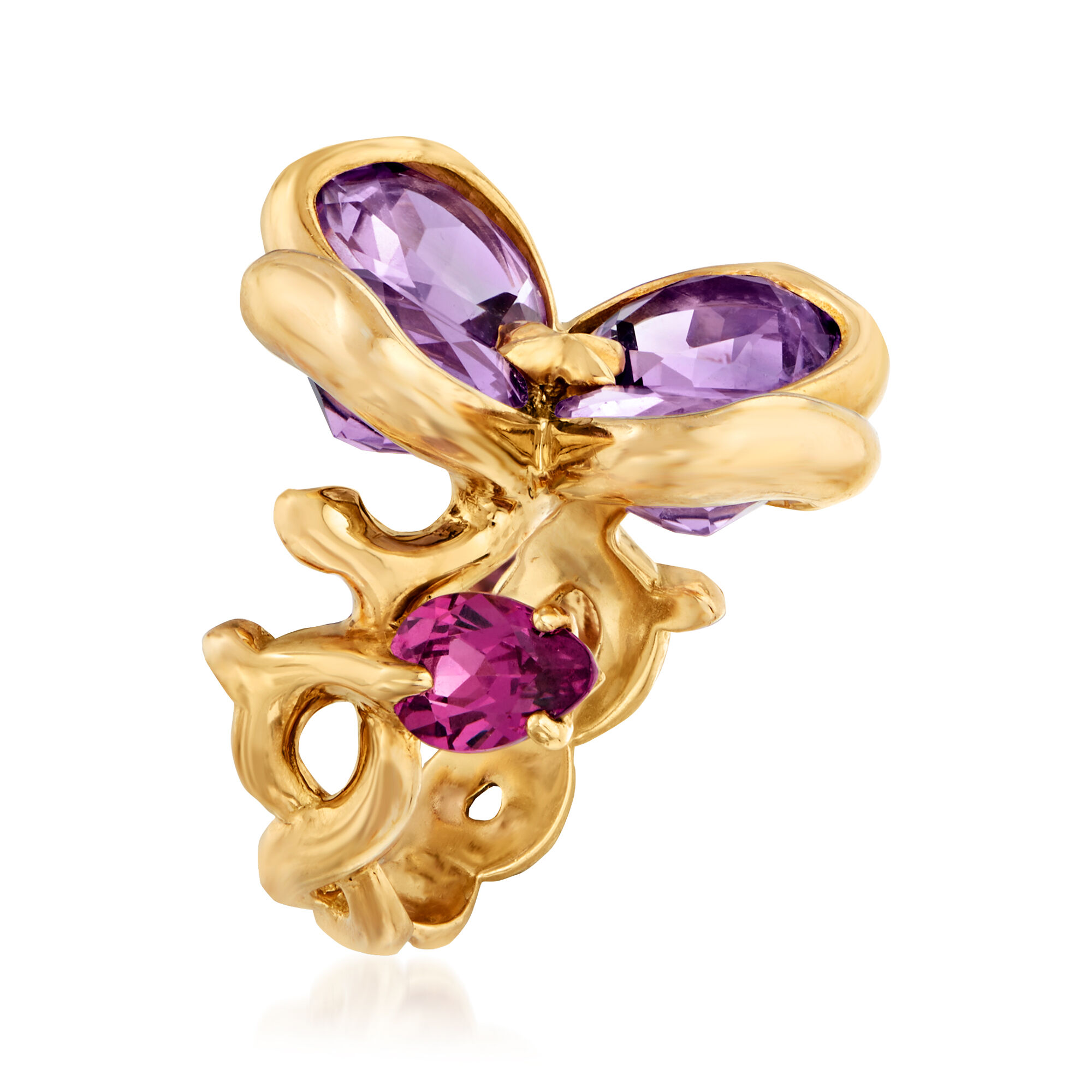 C. 1990 Vintage Chanel 5.80 ct. t.w. Amethyst and 1.30 ct