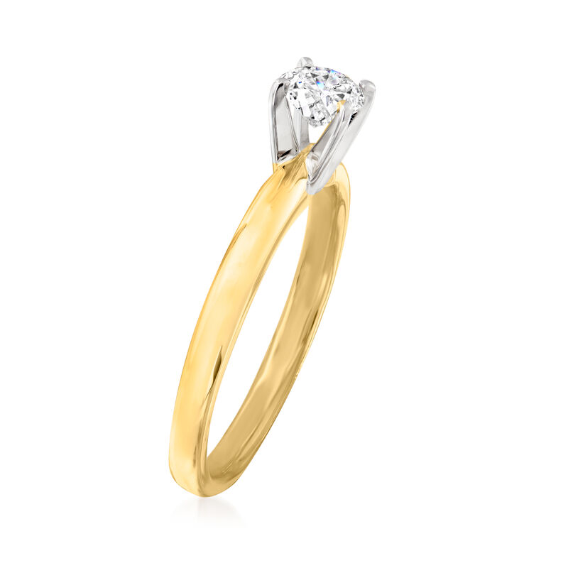.50 Carat Diamond Solitaire Ring in 14kt Yellow Gold image number 2