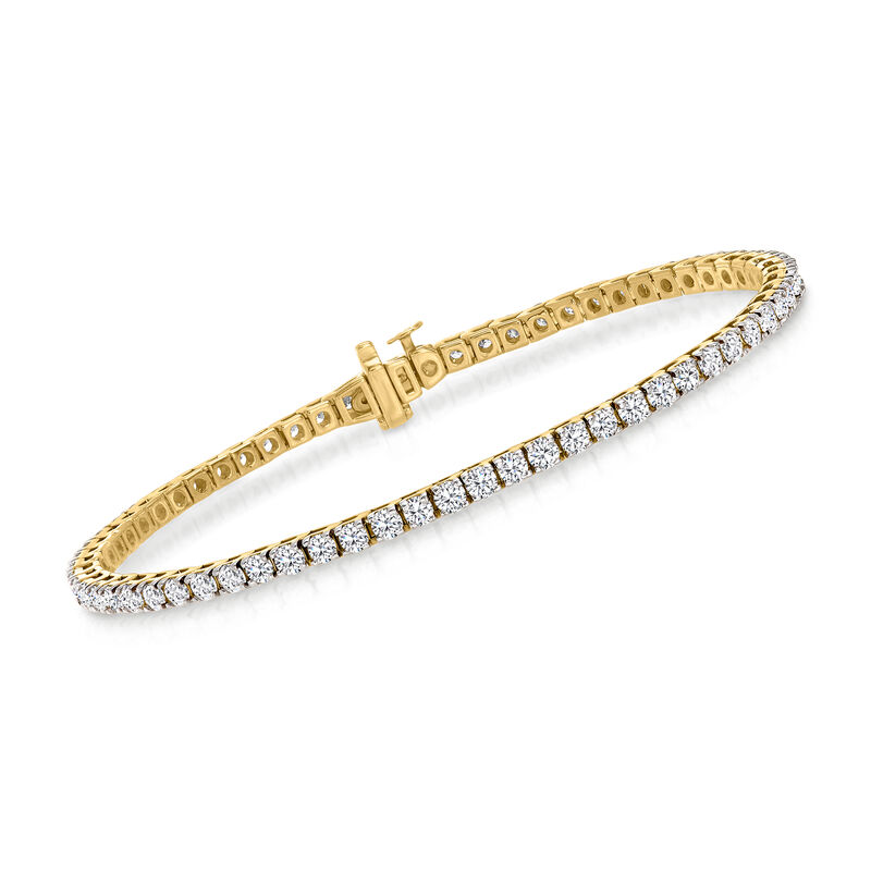 4.00 ct. t.w. Diamond Tennis Bracelet in 14kt Yellow Gold image number 0