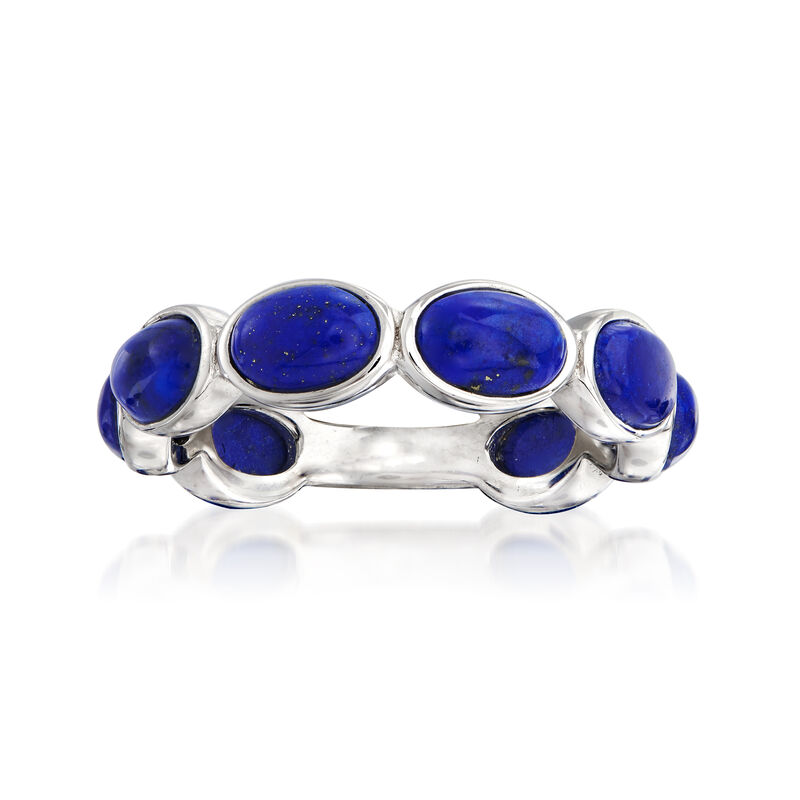 Lapis Ring in Sterling Silver image number 0