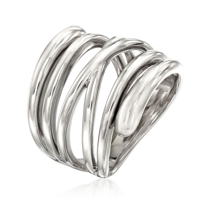 Italian Sterling Silver Highway Ring image number 2