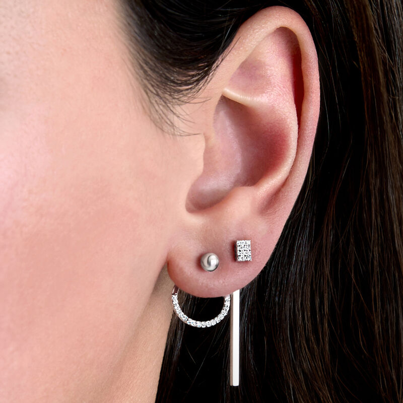 &quot;The Luxe&quot; 8-pc. Earring Set with .20 ct. t.w. Diamonds in Sterling Silver image number 0