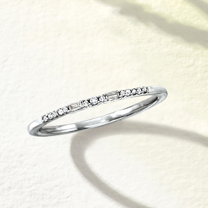 Diamond Ring in Sterling Silver image number 3