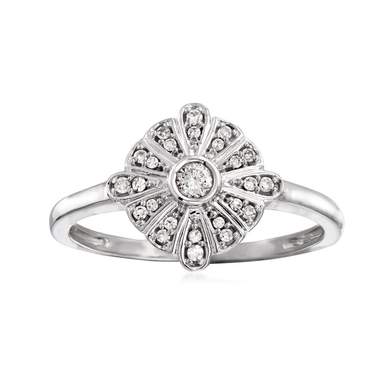 .15 ct. t.w. Diamond Disc Ring in 14kt White Gold image number 0