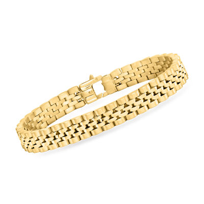 Men's 14kt Yellow Gold Multi-Link Bracelet