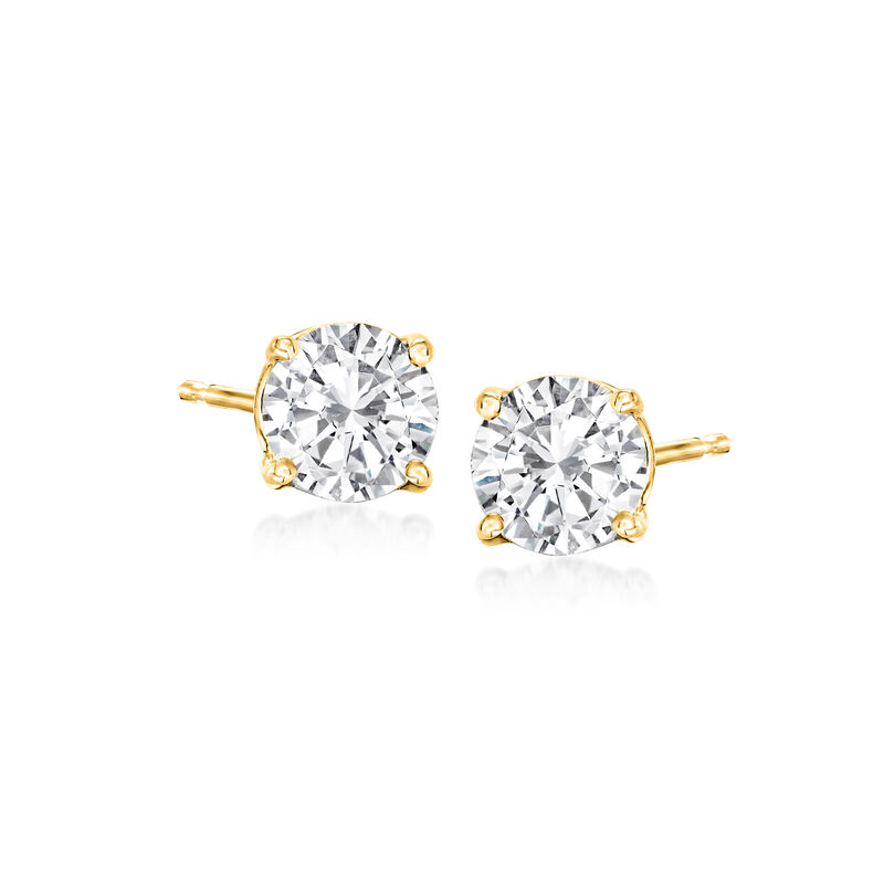 1.50 ct. t.w. Diamond Stud Earrings in 14kt Yellow Gold image number 0