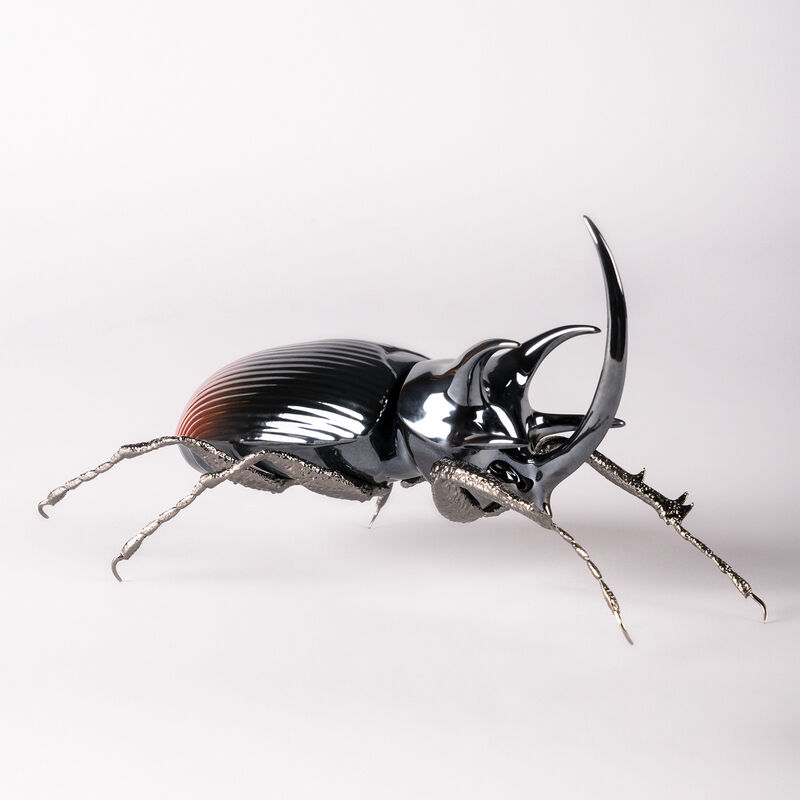 Lladro &quot;Rhinoceros Beetle&quot; Porcelain Figurine image number 0