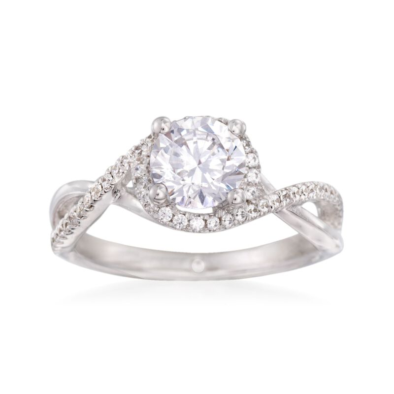Gabriel Designs .24 ct. t.w. Diamond Engagement Ring Setting in 14kt White Gold image number 0