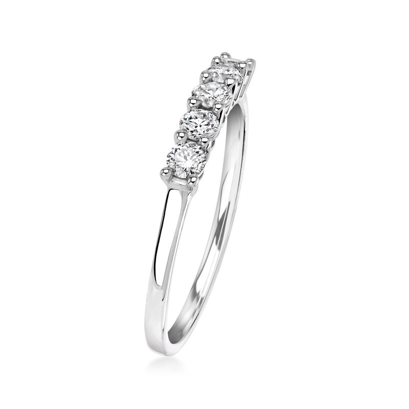 .50 ct. t.w. Diamond Five-Stone Ring in 14kt White Gold image number 2