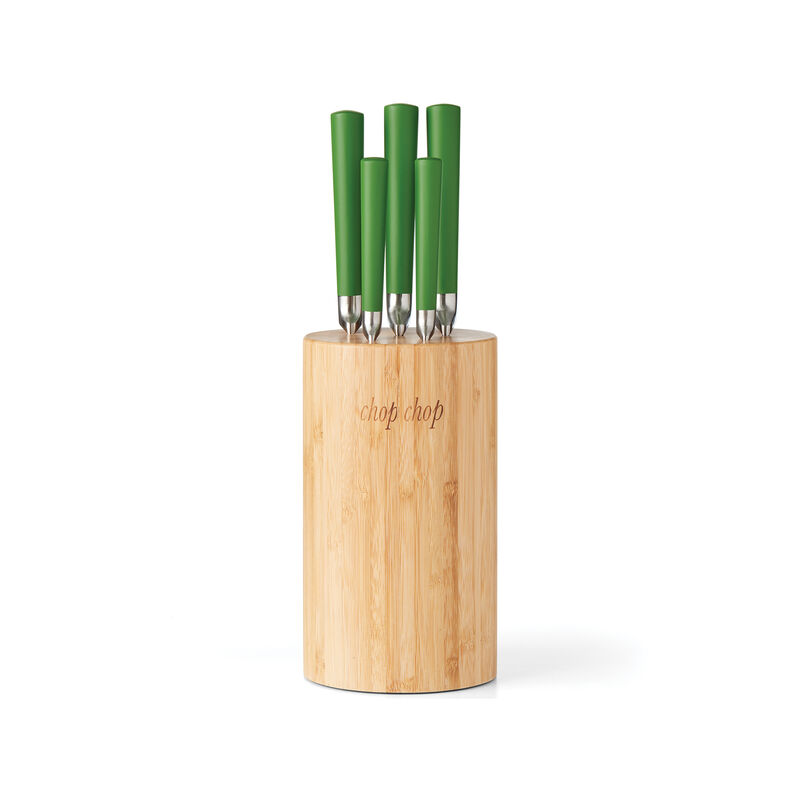 Kate Spade New York &quot;Chop Chop&quot; 6-pc. Round Cutlery Block with Knives  image number 0