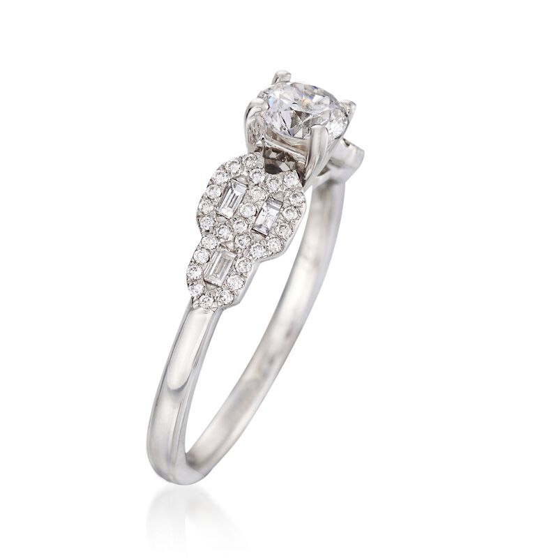 .75 ct. t.w. Diamond Engagement Ring in 14kt White Gold. Size 7 image number 2