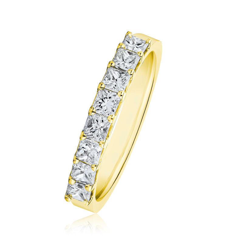 1.60 ct. t.w. Princess-Cut Diamond Ring in 14kt Yellow Gold image number 1