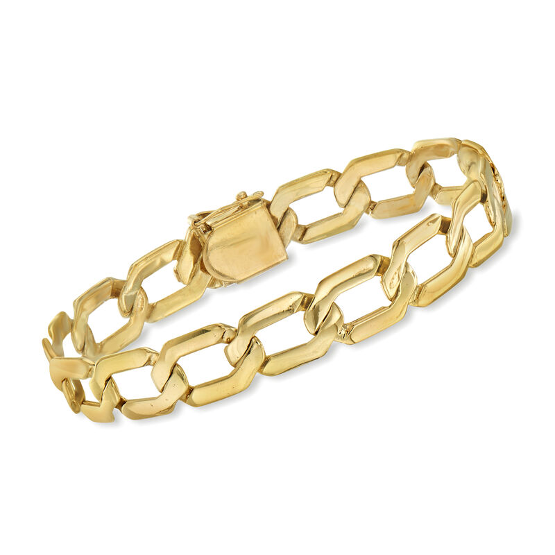 C. 1980 Vintage 14kt Yellow Gold Link Bracelet image number 0