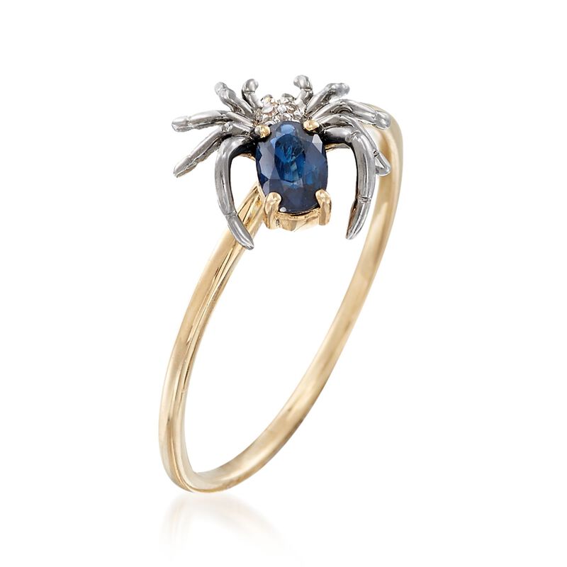 .20 Carat Sapphire Spider Ring in 14kt Yellow Gold image number 2