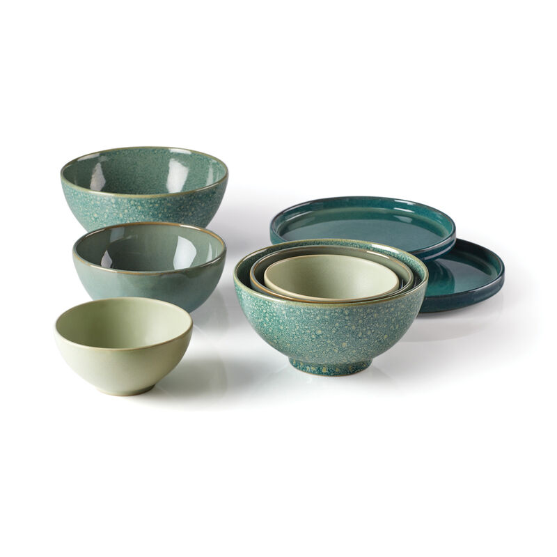 Lenox &quot;Luna&quot; 8-pc. Green Nesting Dinnerware Set image number 0