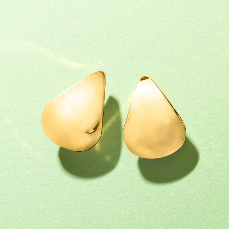 Italian 18kt Gold Vermeil Teardrop Earrings  image number 3