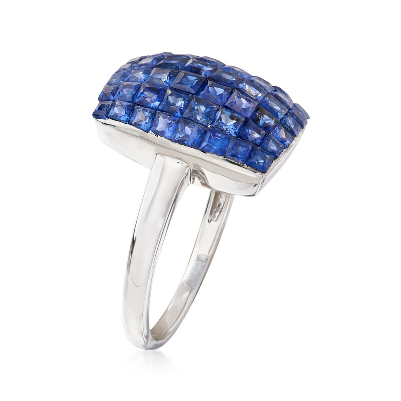 4.40 ct. t.w. Sapphire Ring in 14kt White Gold image number 2