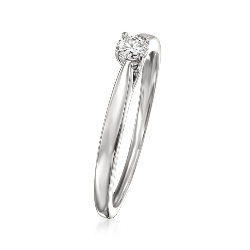 .15 Carat Lab-Grown Diamond Solitaire Ring in Sterling Silver image number 2
