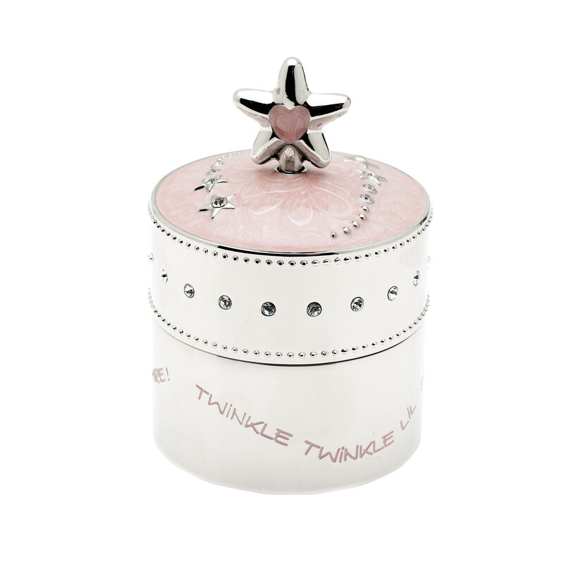 Wallace Musical Baby Trinket Box - Pink Star  image number 0