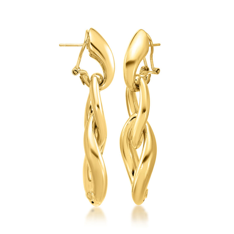 Italian 18kt Yellow Gold Drop Earrings  image number 1