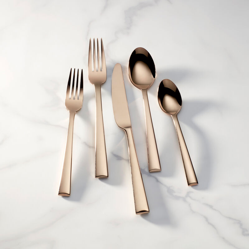 Lenox "Colebrook" Champagne 5-pc. 18/10 Stainless Steel Place Setting image number 1