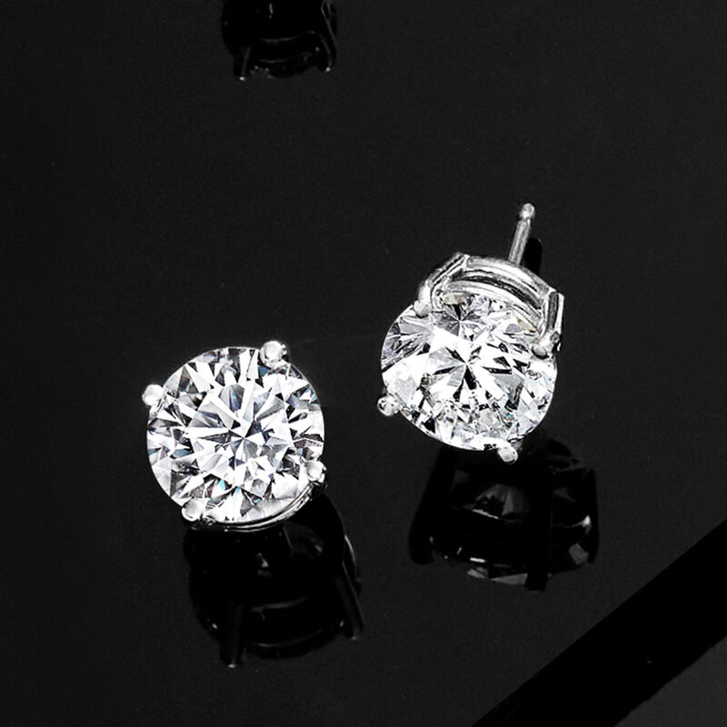 3.00 ct. t.w. Lab-Grown Diamond Stud Earrings in Platinum  image number 3