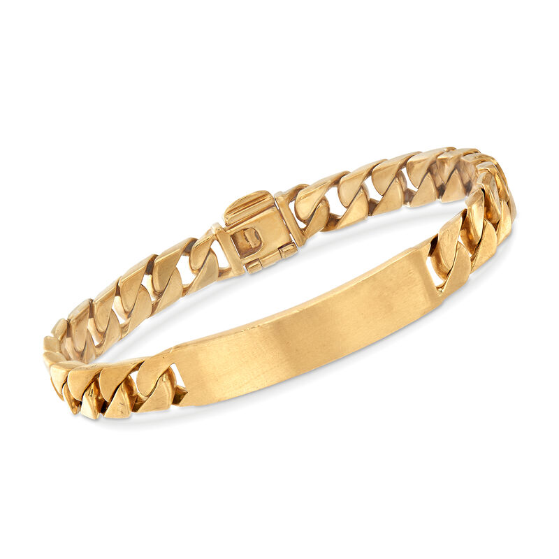 C. 1980 Vintage Tiffany Jewelry ID Bracelet in 18kt Yellow Gold image number 0