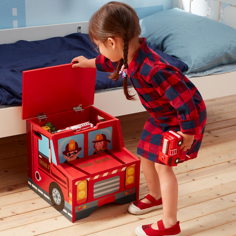 Child's &quot;Little Fire Fighters&quot; Step Stool image number 4