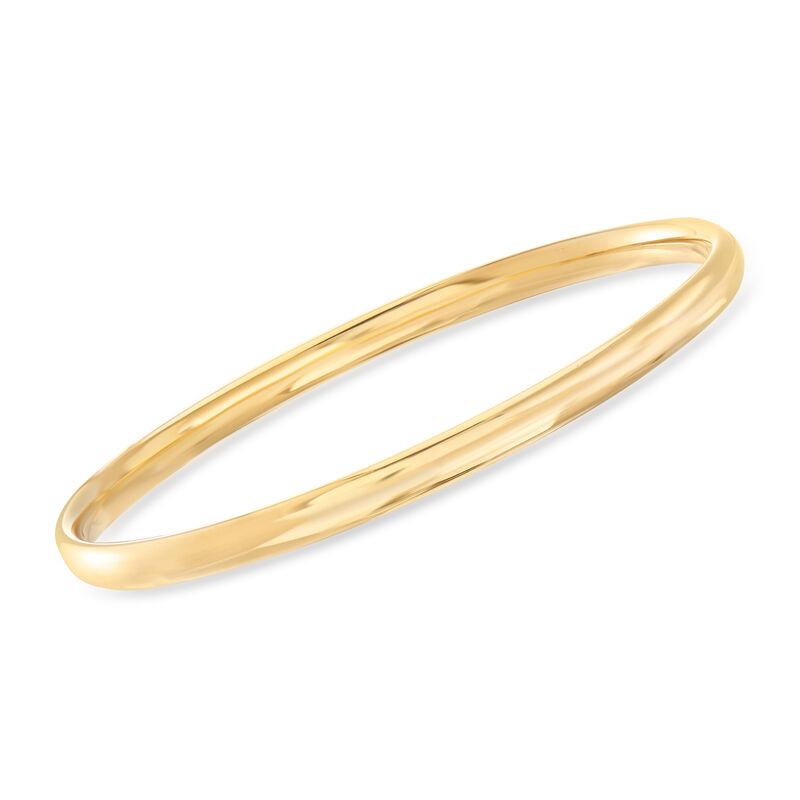 Italian 18kt Yellow Gold Bangle Bracelet image number 0