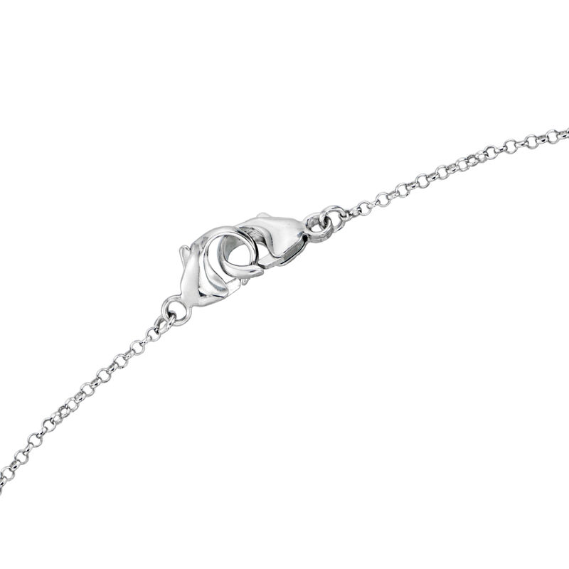 2-In-1 Diamond-Accented Flower Station Necklace and Eyeglass Holder in Two-Tone Sterling Silver image number 4