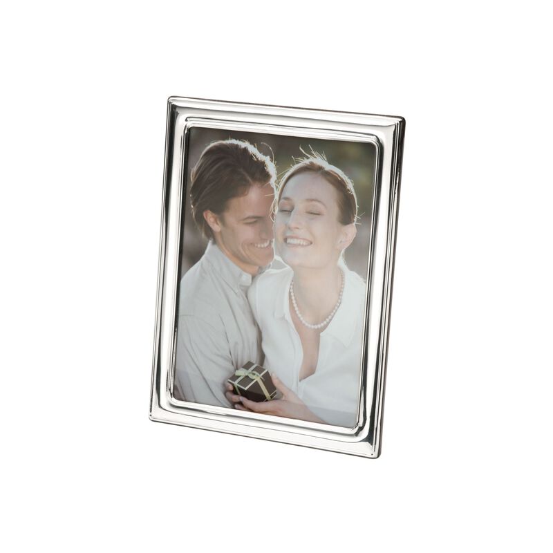 Sienna Sterling Silver Plain Border Frame  image number 1