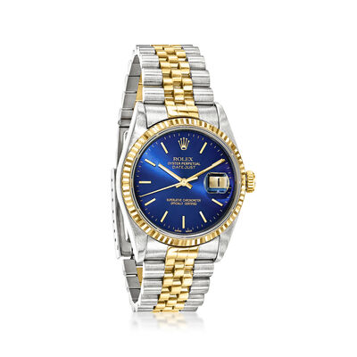 Pre-Owned Rolex Datejust Men's 36mm Automatic Stainless Steel and 18kt Yellow Gold Watch