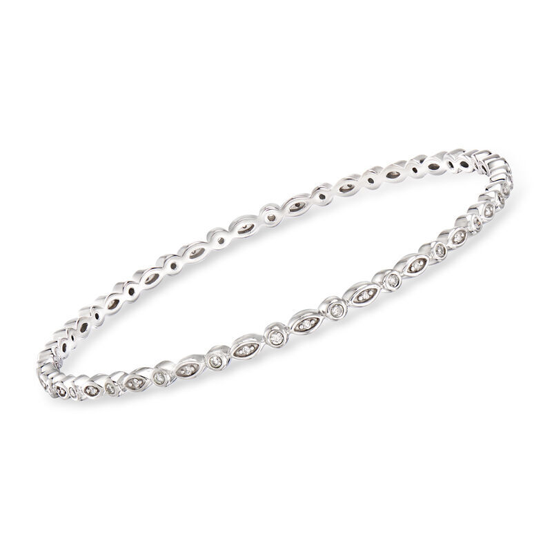 .50 ct. t.w. Diamond Bangle Bracelet in Sterling Silver image number 0