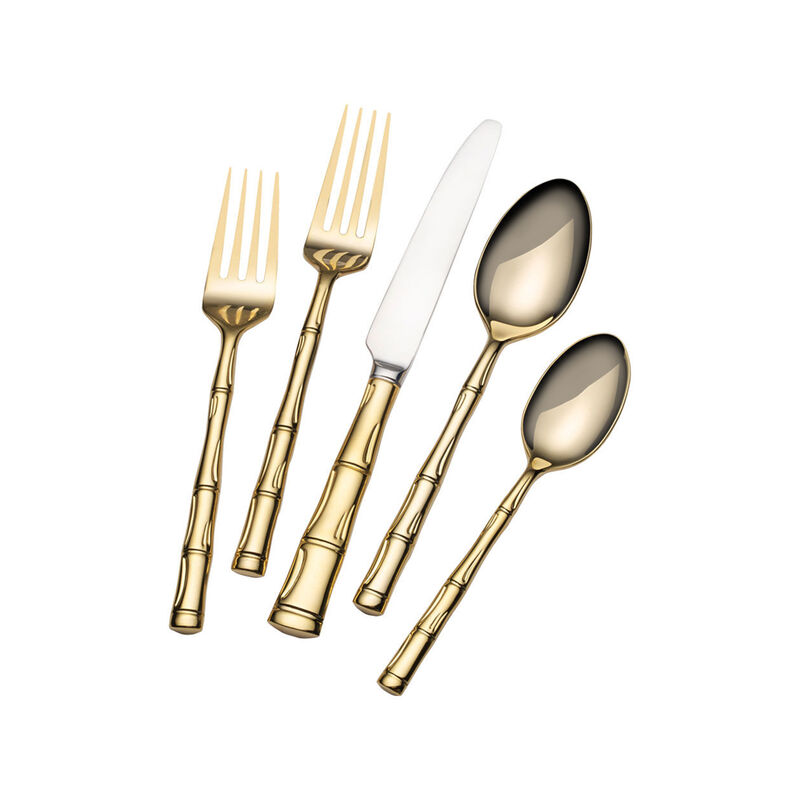 Wallace "Bamboo" Gold-Plated Stainless Steel Flatware image number 1