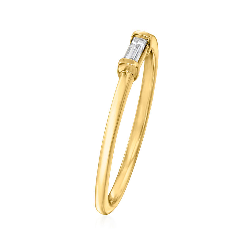 Diamond Ring in 14kt Yellow Gold. Size 6 image number 1