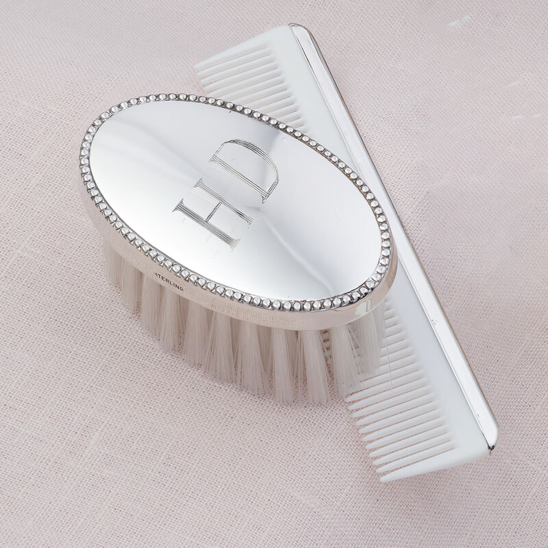 Empire Child's Sterling Silver Personalized Brush and Comb Set image number 1