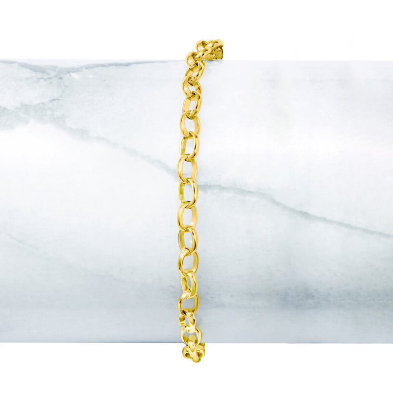 Italian 14kt Yellow Gold Cable-Link Bracelet image number 4