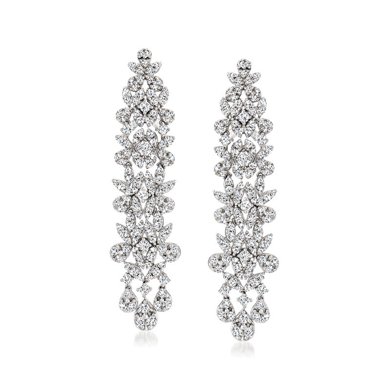 2.00 ct. t.w. Diamond Drop Earrings in 14kt White Gold image number 0