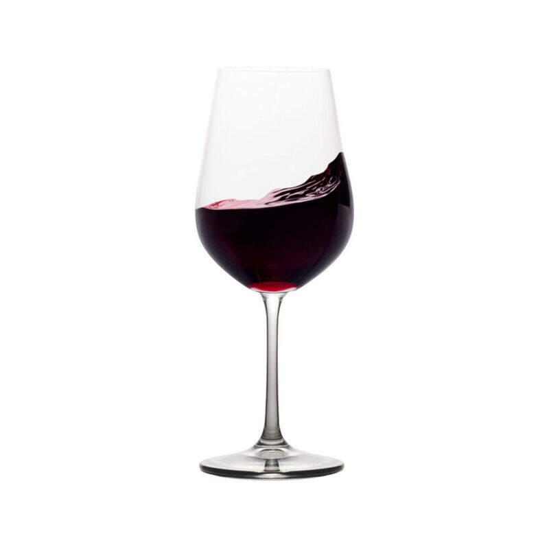 Mikasa &quot;Gianna&quot; Set of 4 Ombre Smoke Red Wine Glasses image number 3