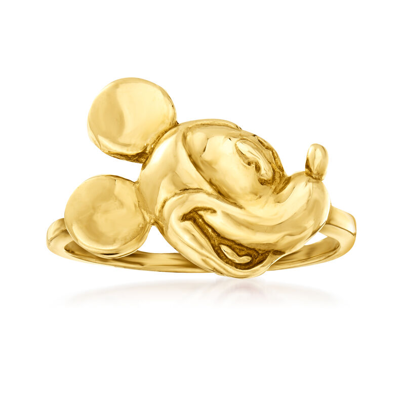 C. 1990 Vintage 10kt Yellow Gold Mickey Mouse Ring image number 0