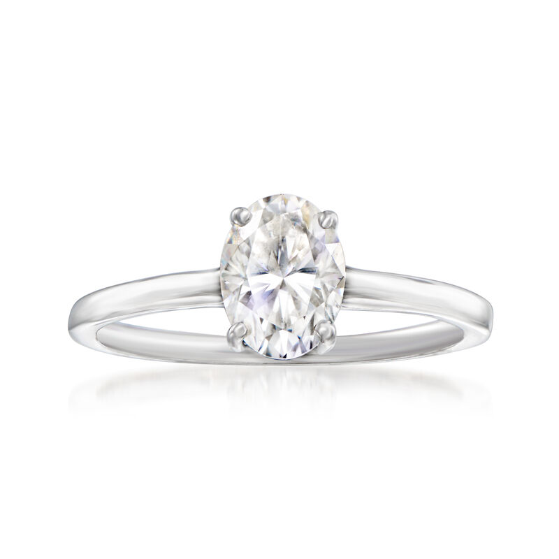 1.20 Carat Moissanite Ring in Sterling Silver image number 0