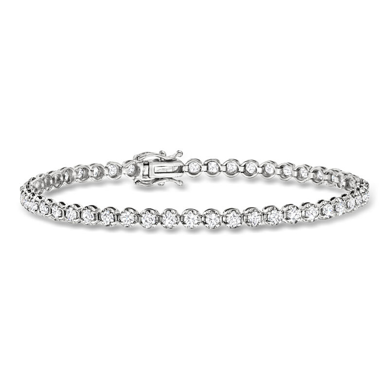 3.00 ct. t.w. Diamond Tennis Bracelet in 14kt White Gold. 7" image number 0