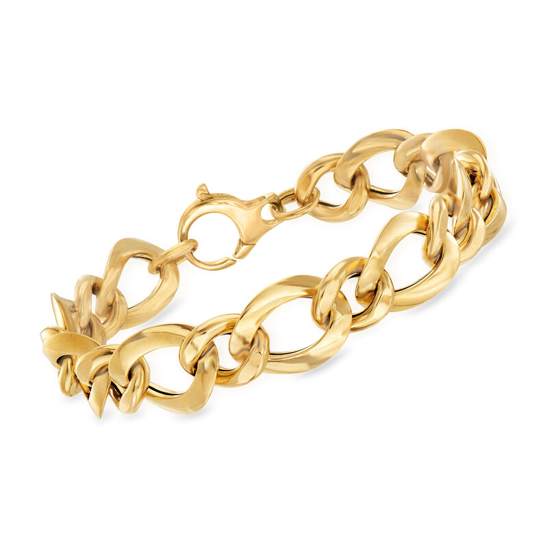 Italian 14kt Yellow Gold Link Bracelet image number 0