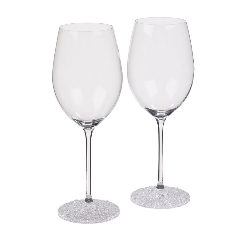 &quot;Ice Crystal&quot; Set of 2 Wine Glasses image number 0