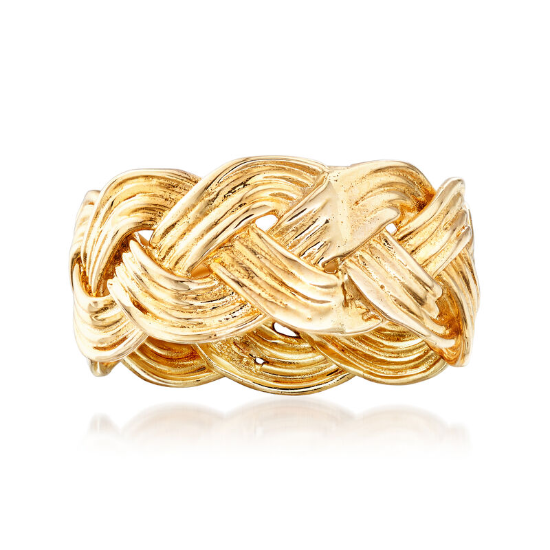 14kt Yellow Gold Braided Ring image number 0