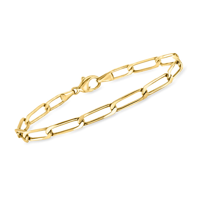 C. 1990 Vintage 14kt Yellow Gold Curb-Link Bracelet. 7.5&quot; image number 0
