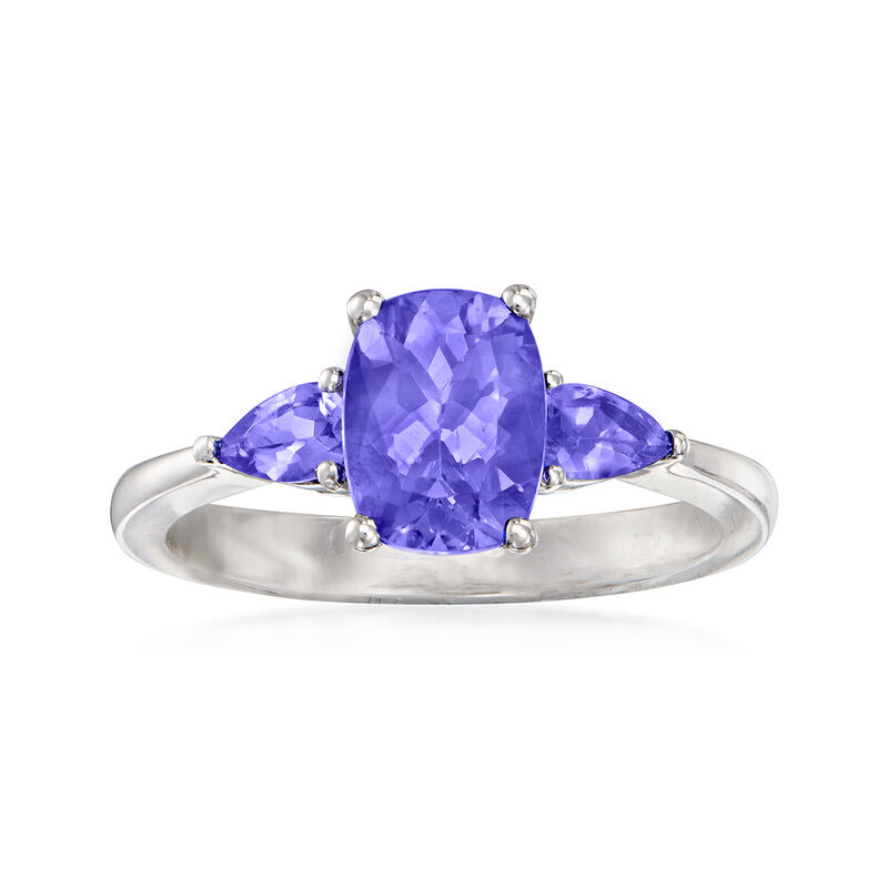 1.70 ct. t.w. Tanzanite Ring in 14kt White Gold image number 0
