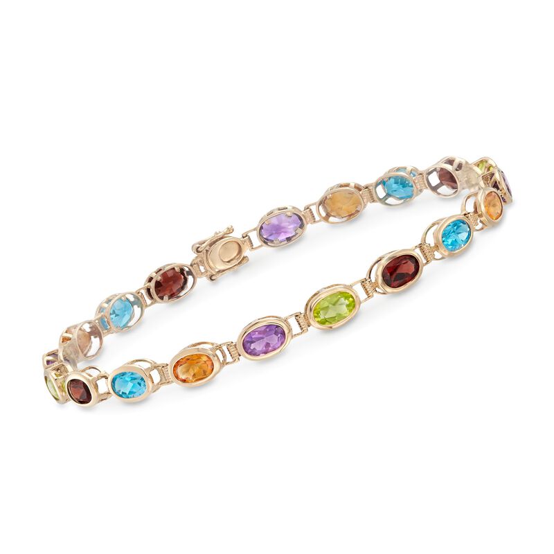 8.90 ct. t.w. Multi-Stone Bracelet in 14kt Yellow Gold image number 0