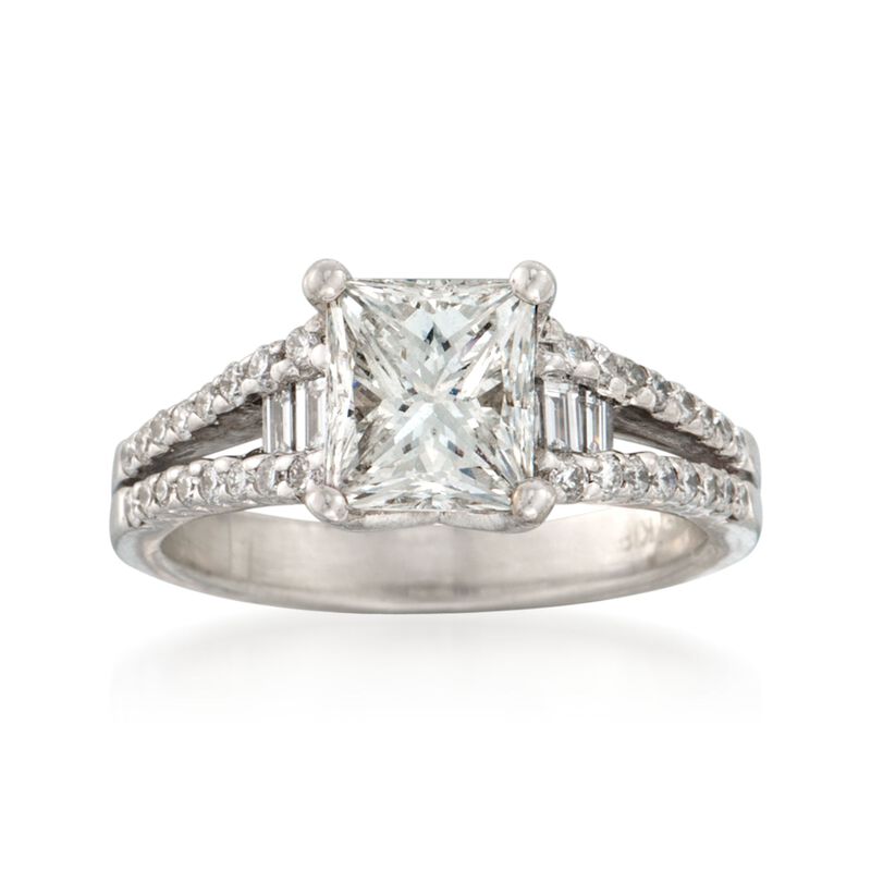 2.47 ct. t.w. Certified Diamond Engagement Ring in 18kt White Gold image number 0